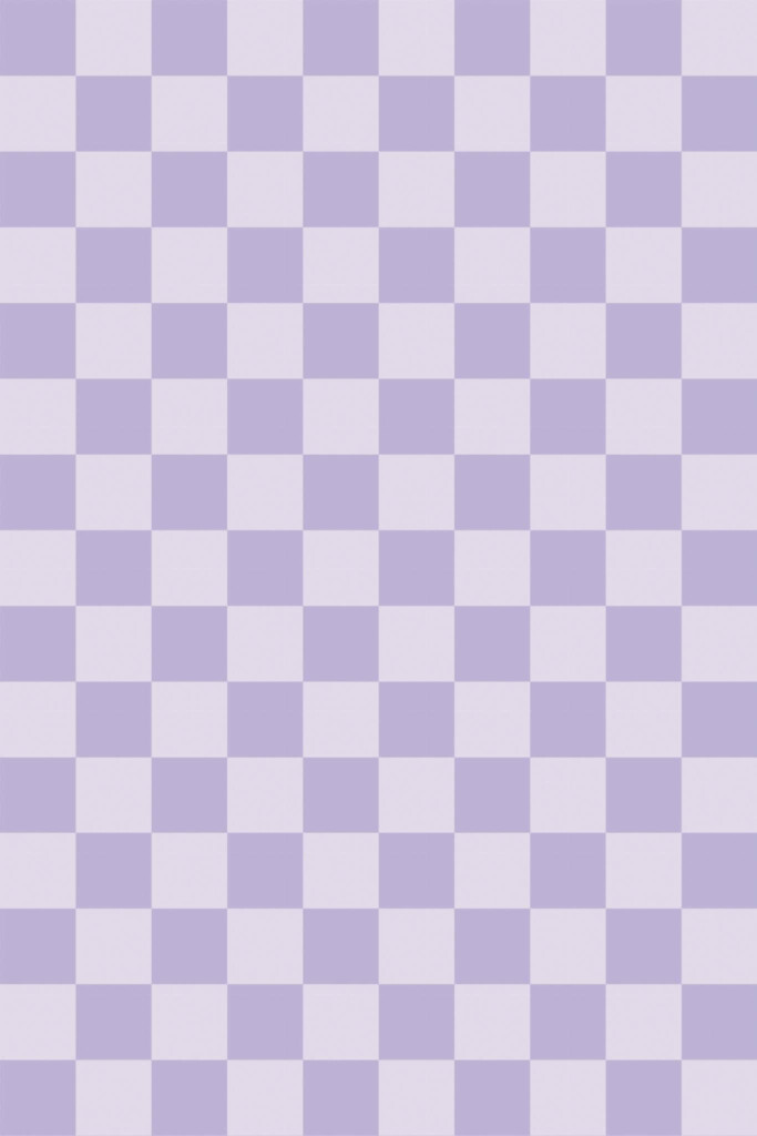 Pattern repeat of Pastel Purple Grid removable wallpaper design