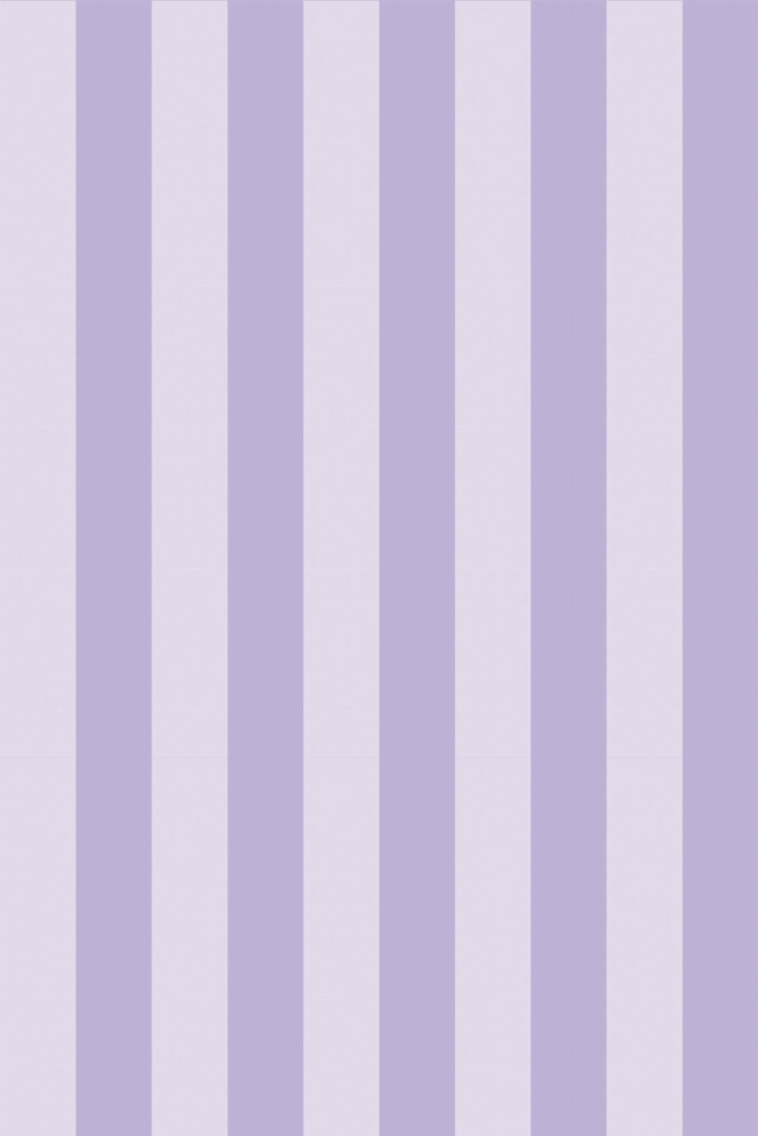 Pattern repeat of Pastel Purple Stripes removable wallpaper design