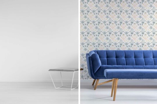 pastel vintage unpasted wallpaper