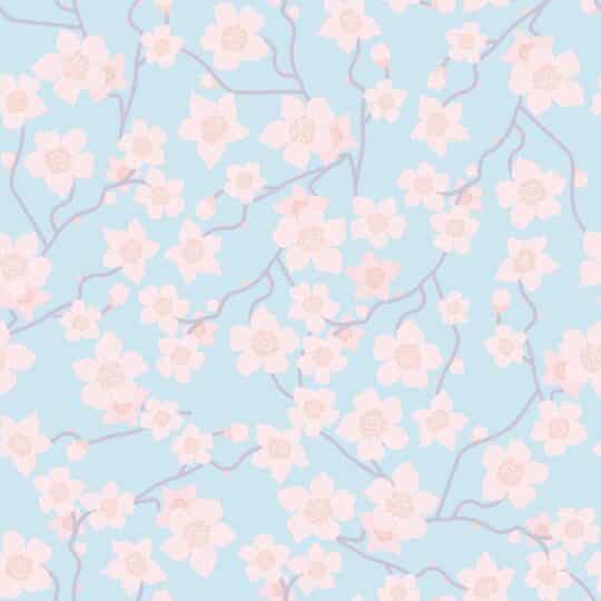 blossom pastel traditional wallpaper