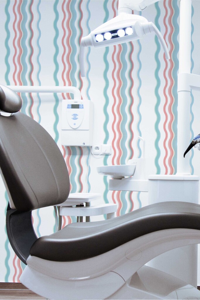 Fancy Walls striped pastel self-adhesive wallpaper with retro feel