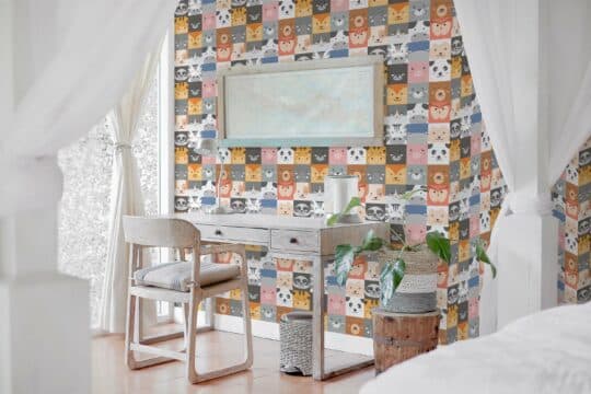 pattern multicolor traditional wallpaper