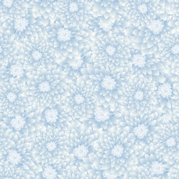 Blue chrysanthemum removable wallpaper
