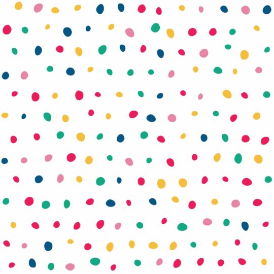 Colorful polka dot removable wallpaper