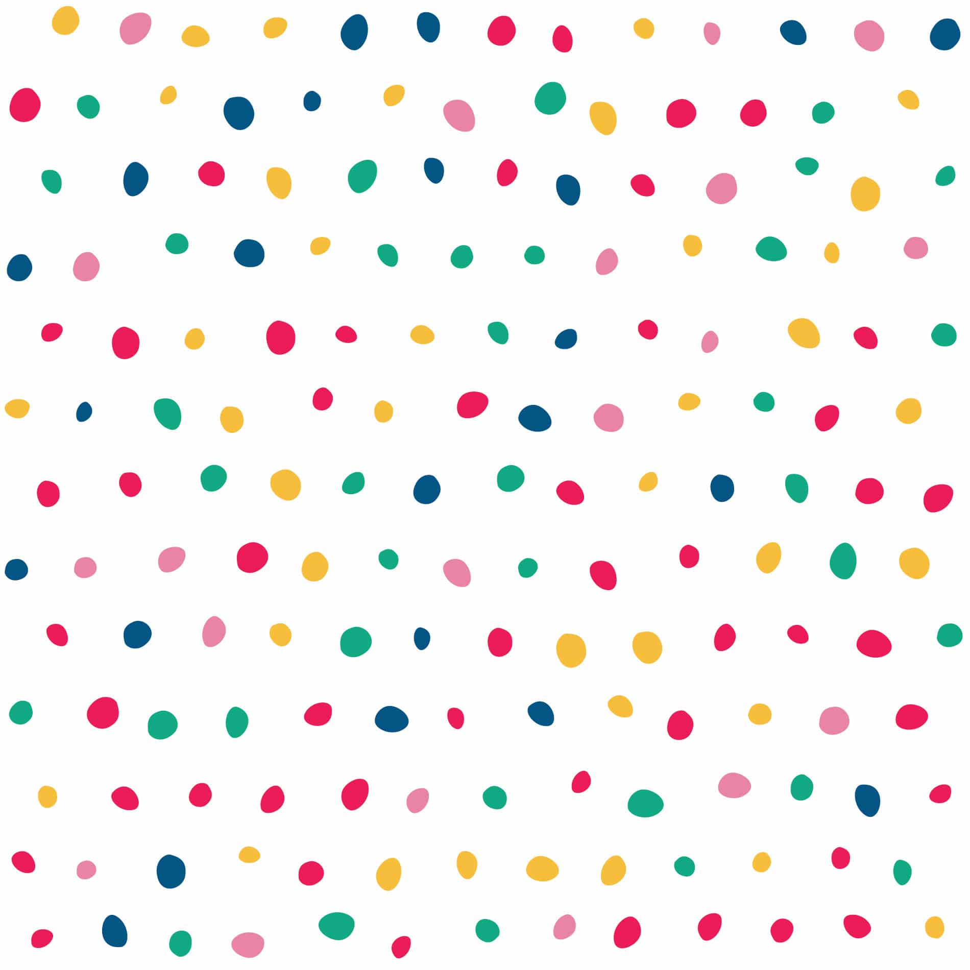 Colorful polka dot pattern wallpaper | Fancy Walls