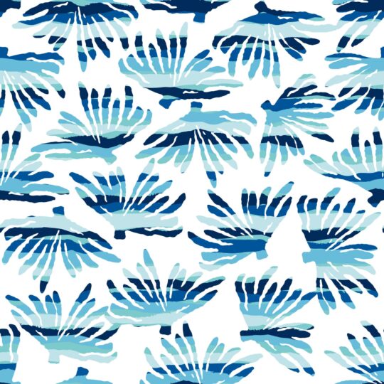 Blue coral removable wallpaper