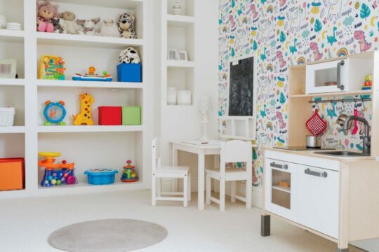 Multicolor kids room sticky wallpaper