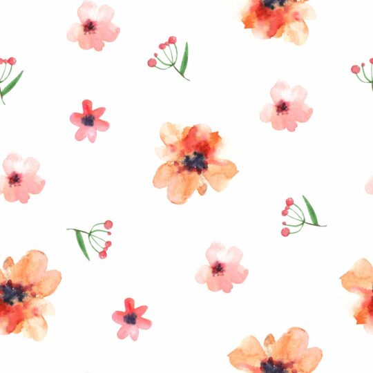 Minimalist watercolor floral peel and stick wallpaper