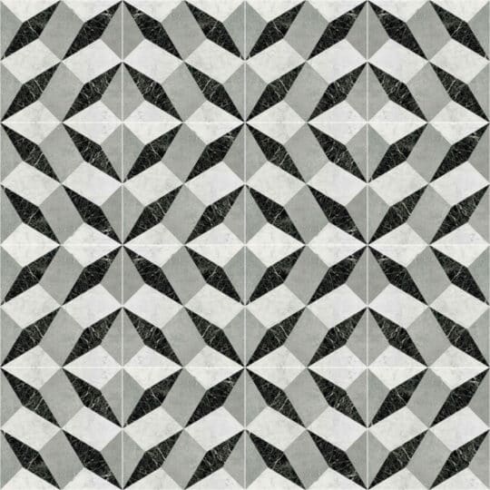 Contemporary geometric tile removable wallpaper