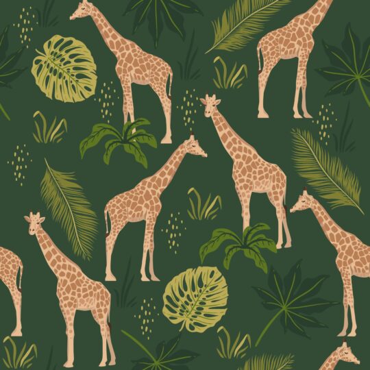 Giraffe removable wallpaper