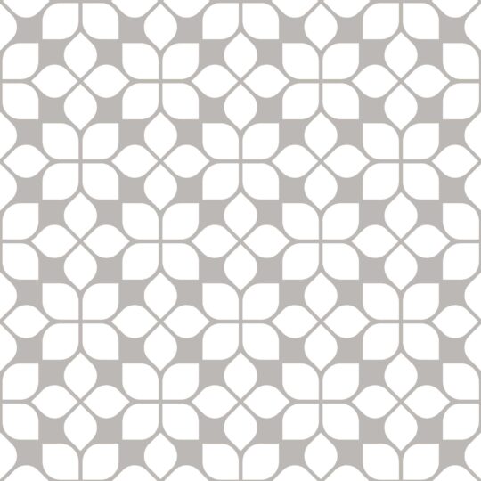 Geometric flower tile removable wallpaper