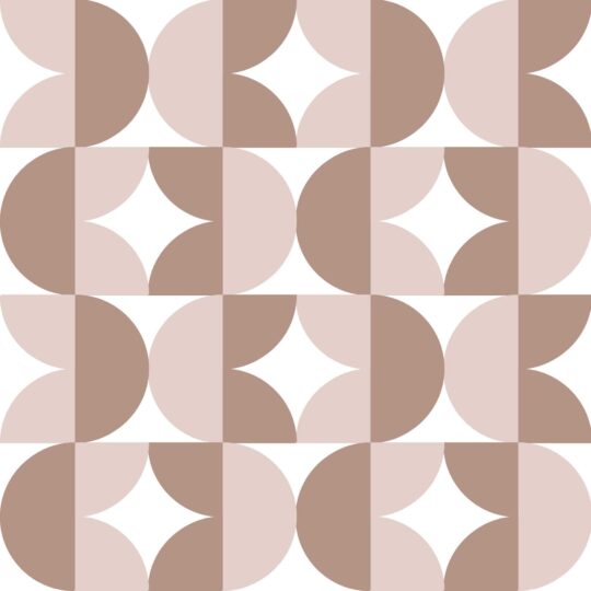 Brown retro geometric removable wallpaper