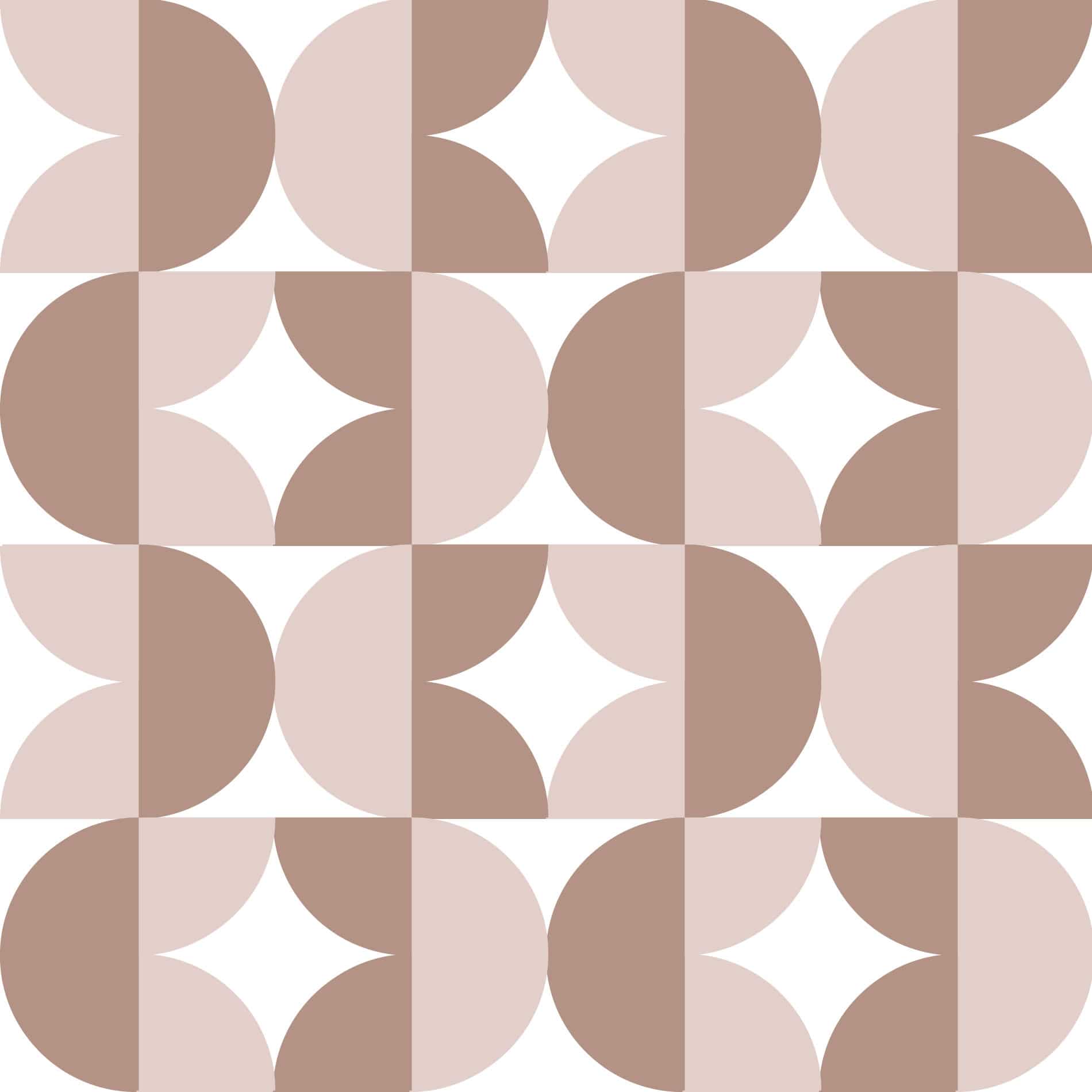 Brown retro geometric wallpaper - Peel and Stick or Non-Pasted