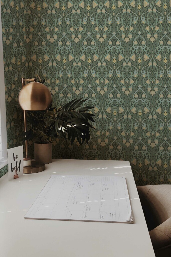 Removable wallpaper featuring Artistic Sage Enchantment from Fancy Walls