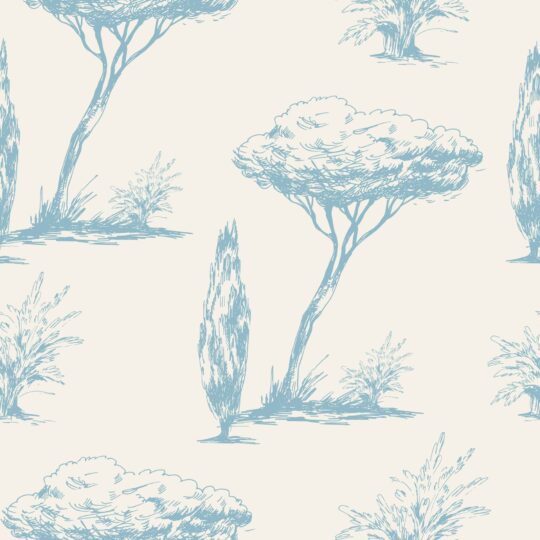 Vintage trees removable wallpaper