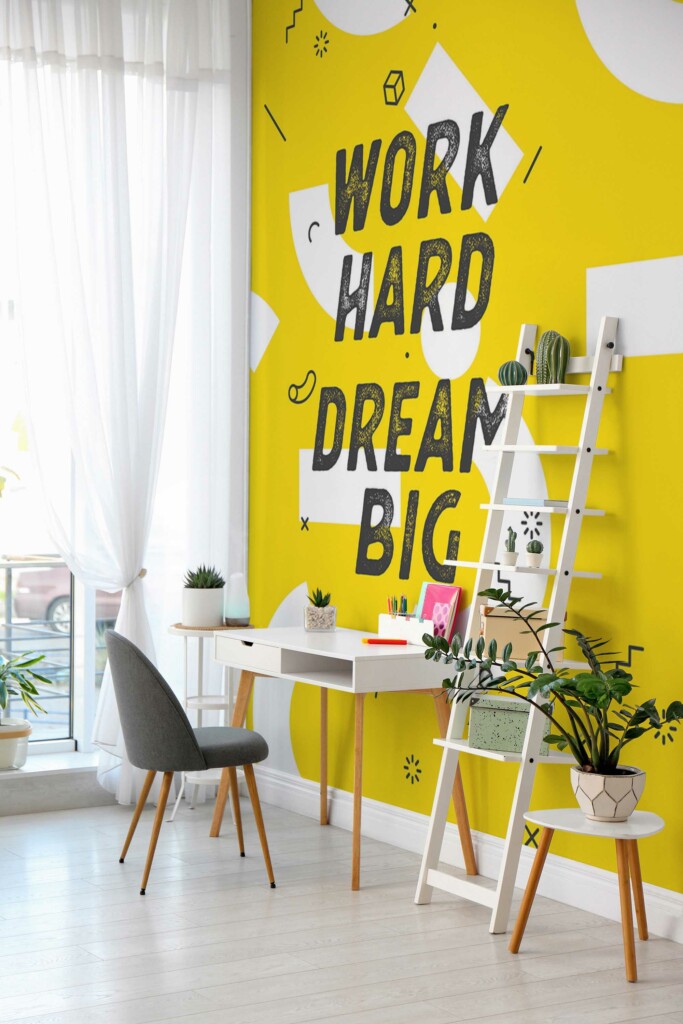 Yellow Vivid Inspiration wall paper mural by Fancy Walls