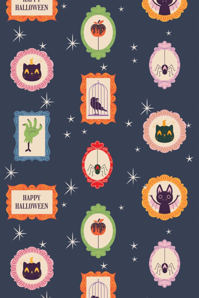 Blue Kids Halloween wallpaper for walls by Fancy Walls