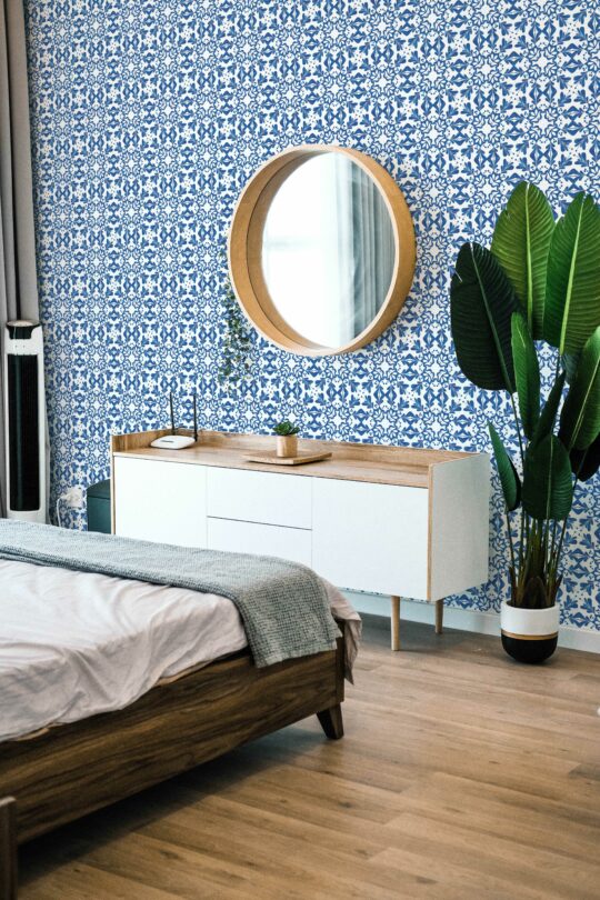 Small Portuguese Tile Elegance Self-adhesive Wallpaper from Fancy Walls