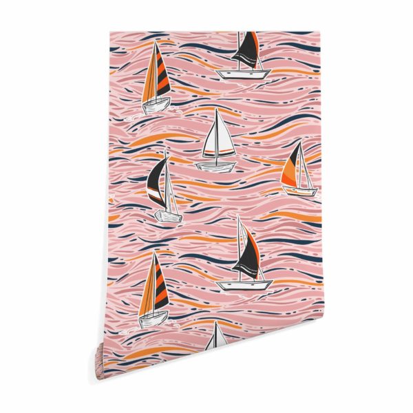 Abstract boat wallpaper for walls