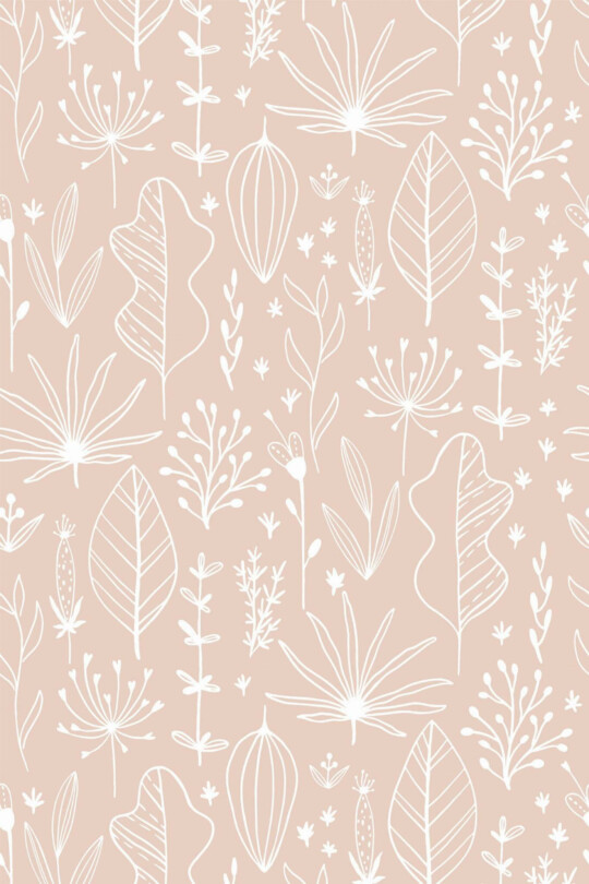 Pink boho Peel and Stick Wallpaper or Unpasted