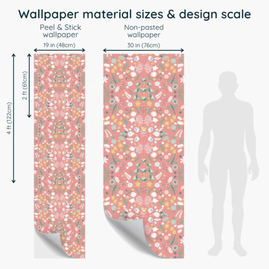 Pink Bramble traditional wall decor by Fancy Walls