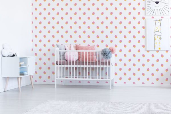 Cupcake peel and stick removable wallpaper