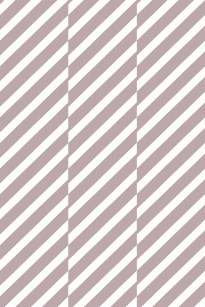 Pattern repeat of Pink diagonal broken lines removable wallpaper design