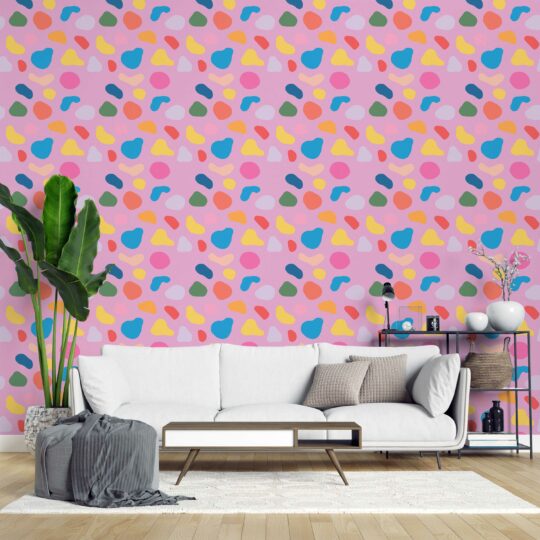Unpasted wallpaper – Pink Dimensions by Fancy Walls