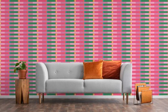 Funky Pink Panache non-pasted wallpaper by Fancy Walls