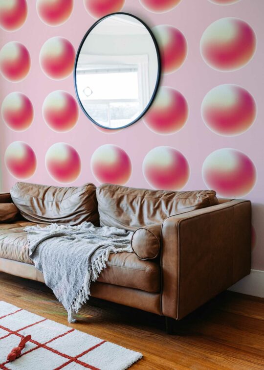 circle peel and stick wallpaper