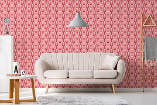 pink stick and peel wallpaper