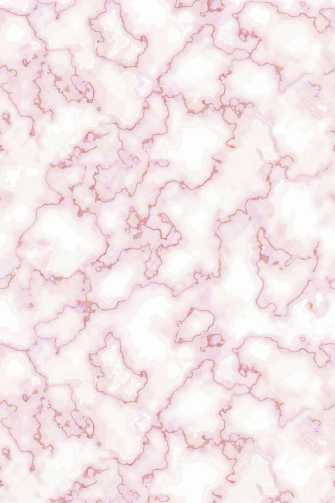 Pattern repeat of Pink marble removable wallpaper design