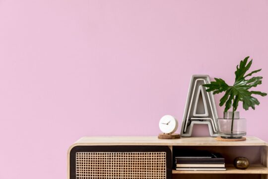 pink solid color non-pasted wallpaper