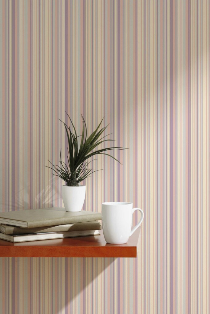 Chic Pink Ribbons removable wallpaper by Fancy Walls