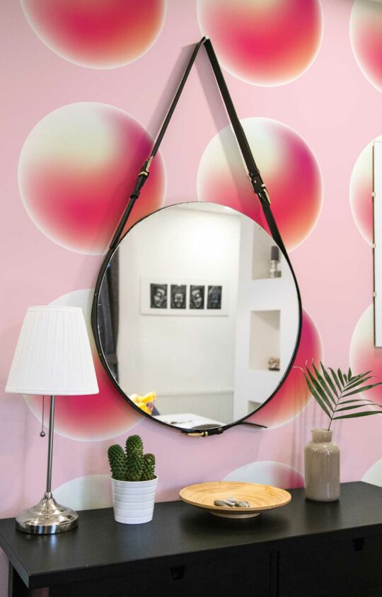 circle peel and stick wallpaper