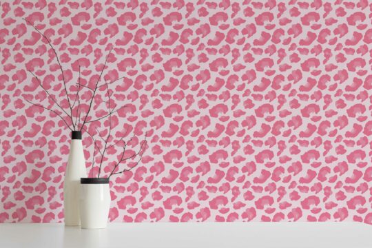 pink abstract unpasted wallpaper