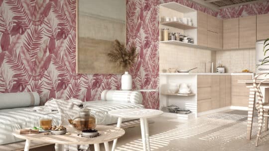 palm peel and stick wallpaper