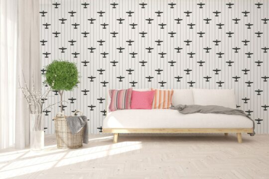 Airplane self adhesive wallpaper