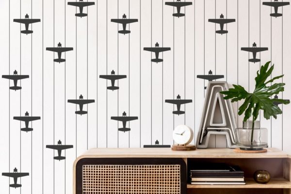 Airplane removable wallpaper