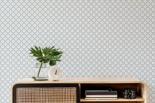 Geometric circles and dots self adhesive wallpaper