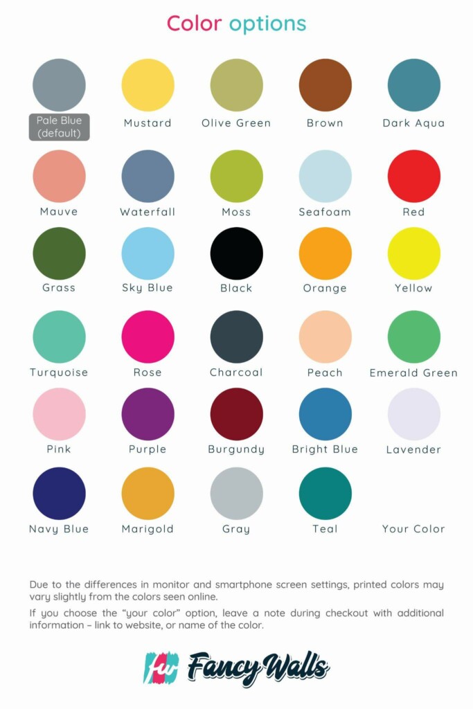 Custom color choices for Polka dot wallpaper for walls