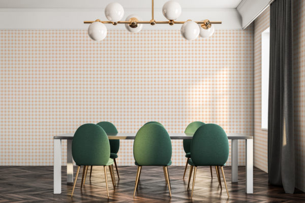 Retro geometric polka dot stick on wallpaper