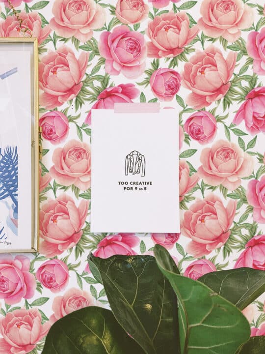 modern peony non-pasted wallpaper