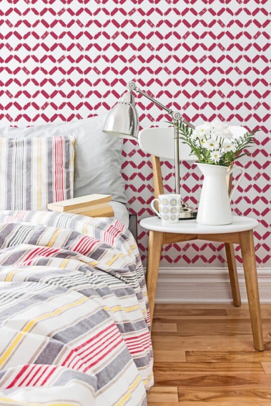 diamond pattern brushstroke non-pasted wallpaper