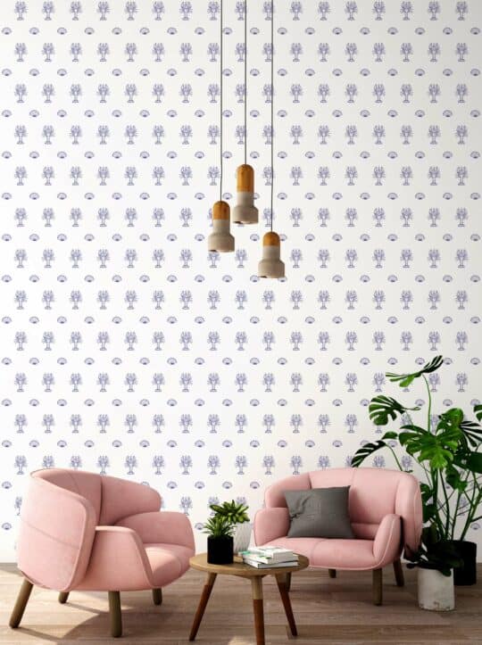 purple minimalist unpasted wallpaper