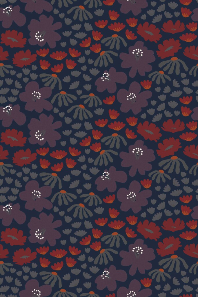 Fancy Walls Midnight Meadow non-pasted wallpaper