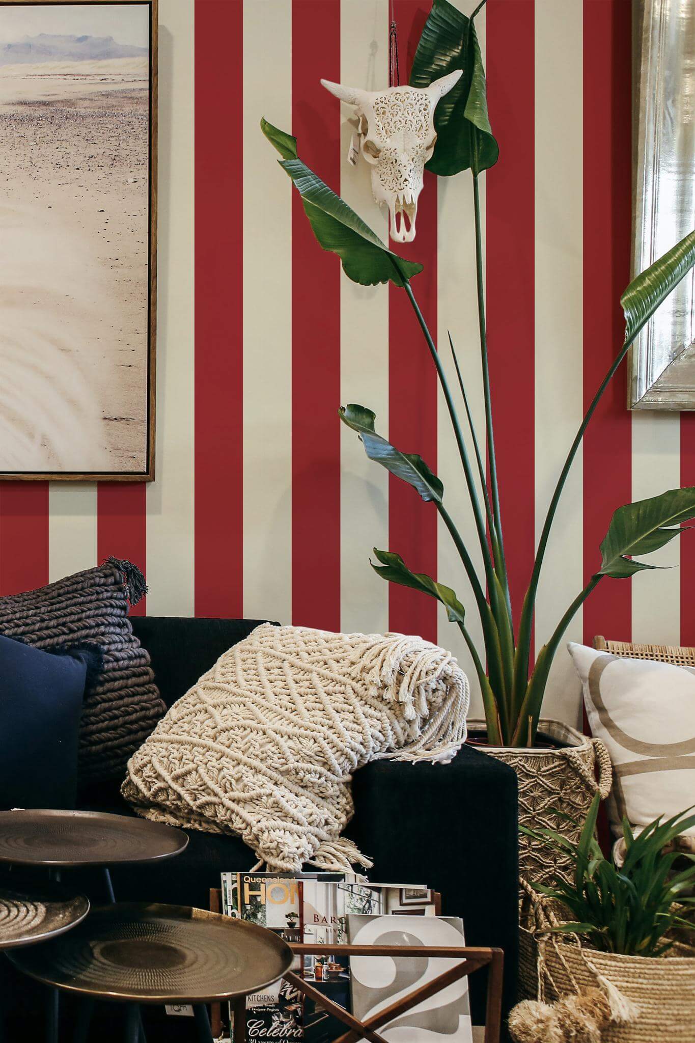 Stripe Harmony Wallpaper - Peel and Stick or Non-Pasted