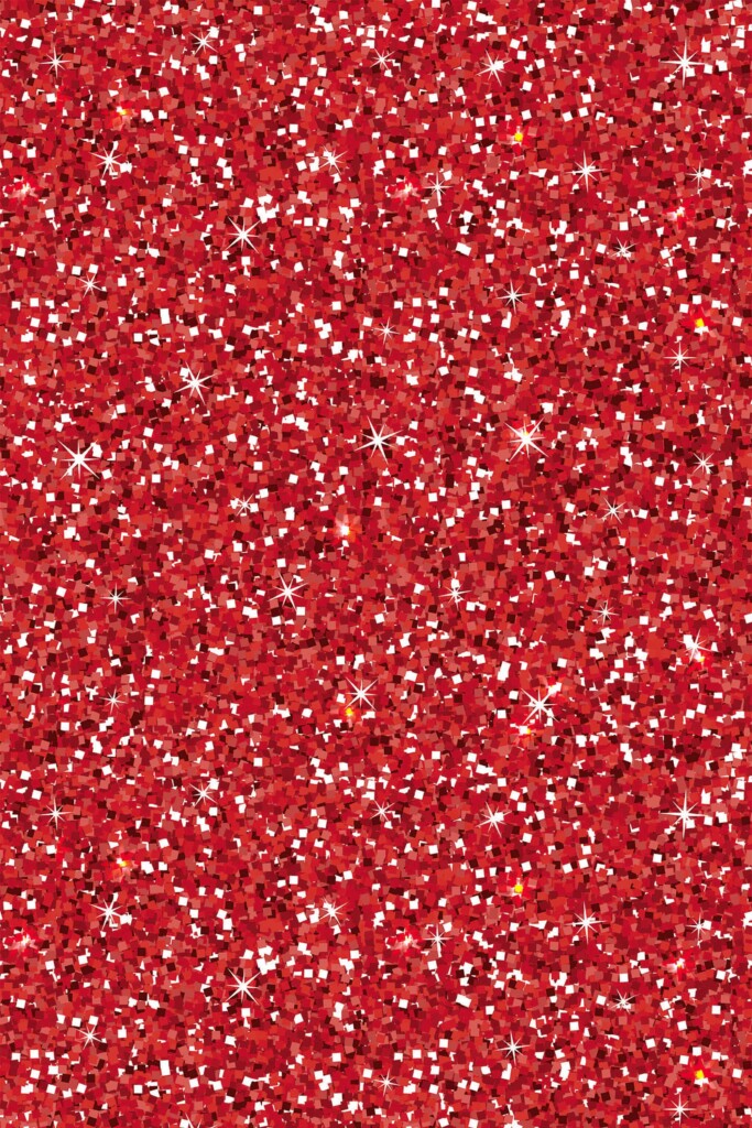 Fancy Walls Red Festive Glitter self-adhesive wallpaper