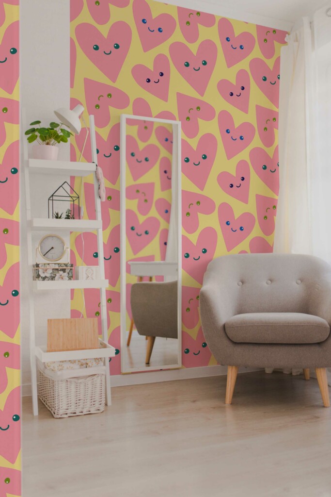Fancy Walls Pink Peel and Stick Wallpaper