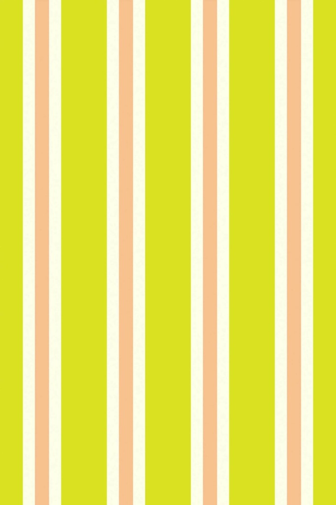 Fancy Walls peel and stick wallpaper featuring Chartreuse and pink stripes
